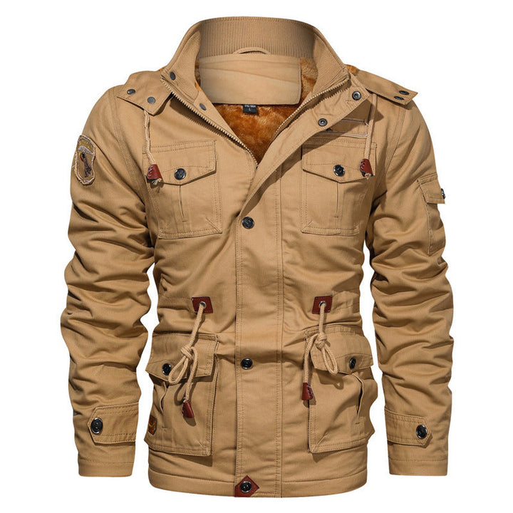 Drune | Stil Baumwolljacke für Männer mit Fleece-Futter