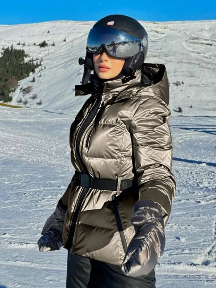 Drune | Modische Skijacke mit Taillenband