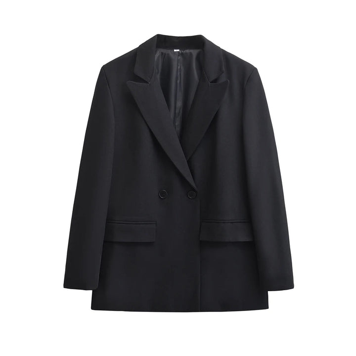 Drune | Damen Blazer - Strukturiert Mit Doppelknopfverschluss