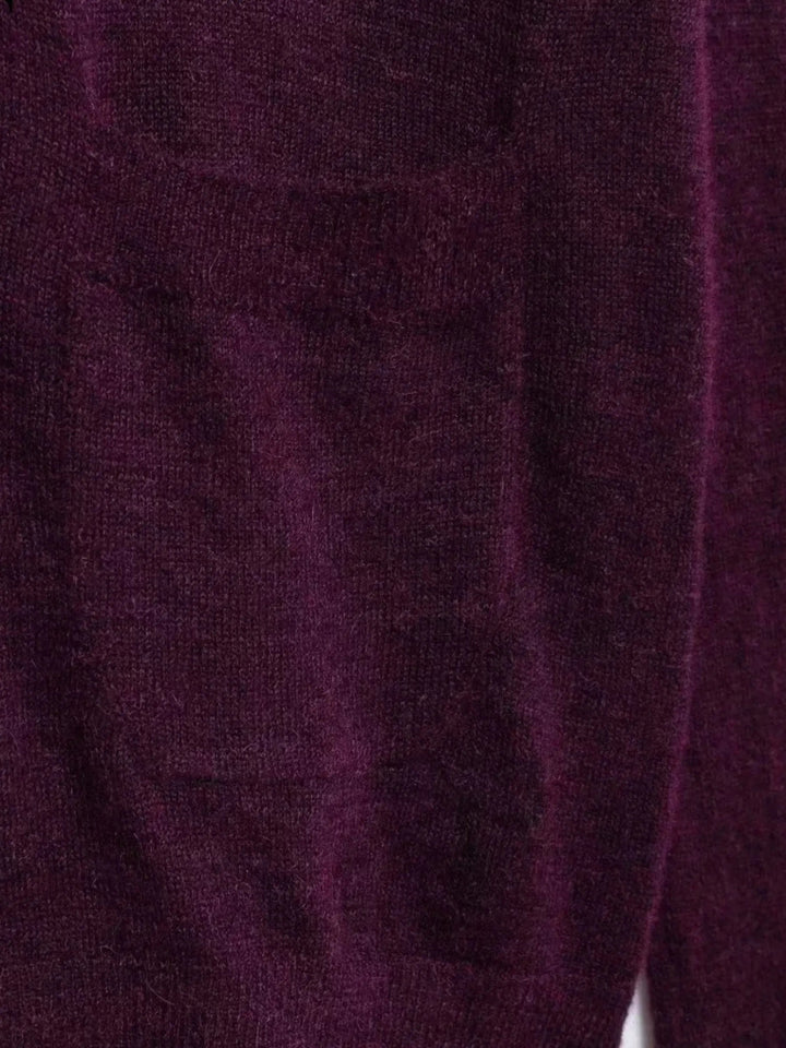 Drune | Damen Weicher Strickcardigan mit Bindegürtel und Praktischen Taschen