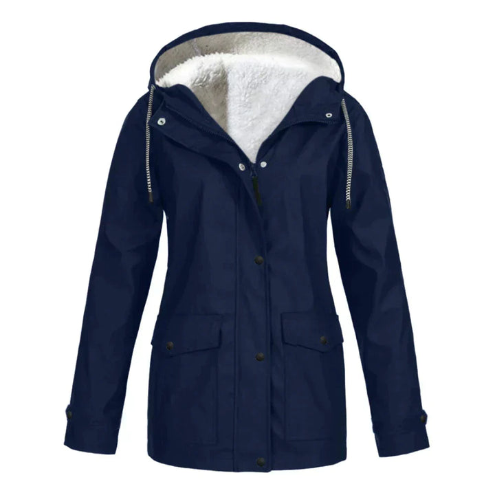 Drune | Damen Winter Gefütterte Winddichte Regenjacke