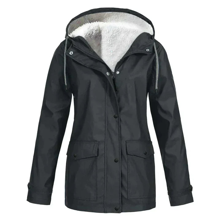 Drune | Damen Winter Gefütterte Winddichte Regenjacke