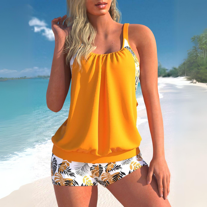 Drune | Spitzenstreifen Tankini Set