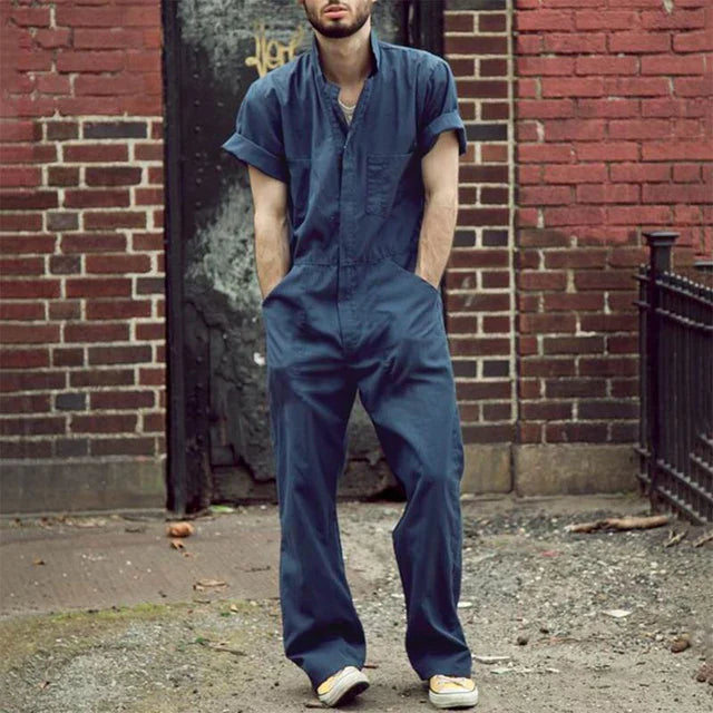 Drune | Einfarbiger Jumpsuit Für Männer