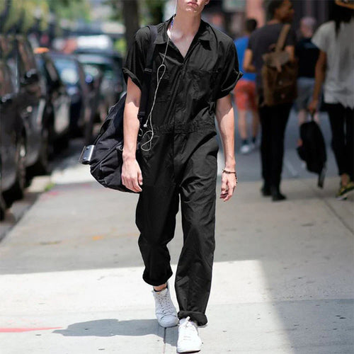 Drune | Einfarbiger Jumpsuit Für Männer