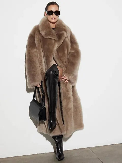 Drune | Flauschiger Winter Trenchcoat