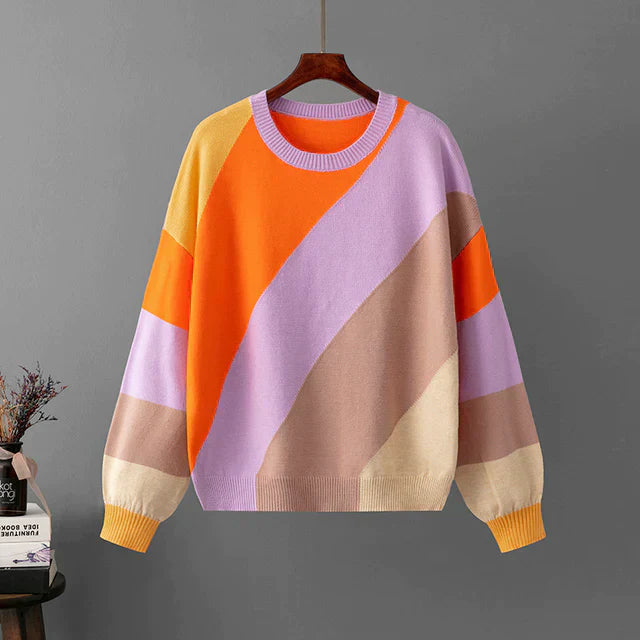 Drune | Bunter gestreifter Pullover