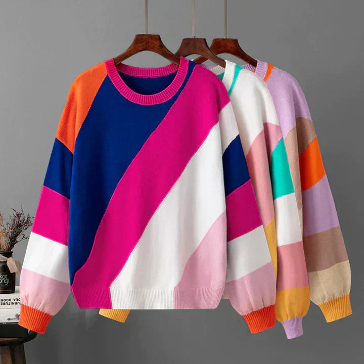 Drune | Bunter gestreifter Pullover