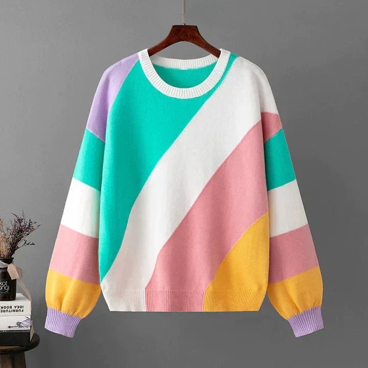 Drune | Bunter gestreifter Pullover