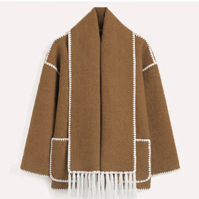 Drune | Statement-Jacke mit Schal