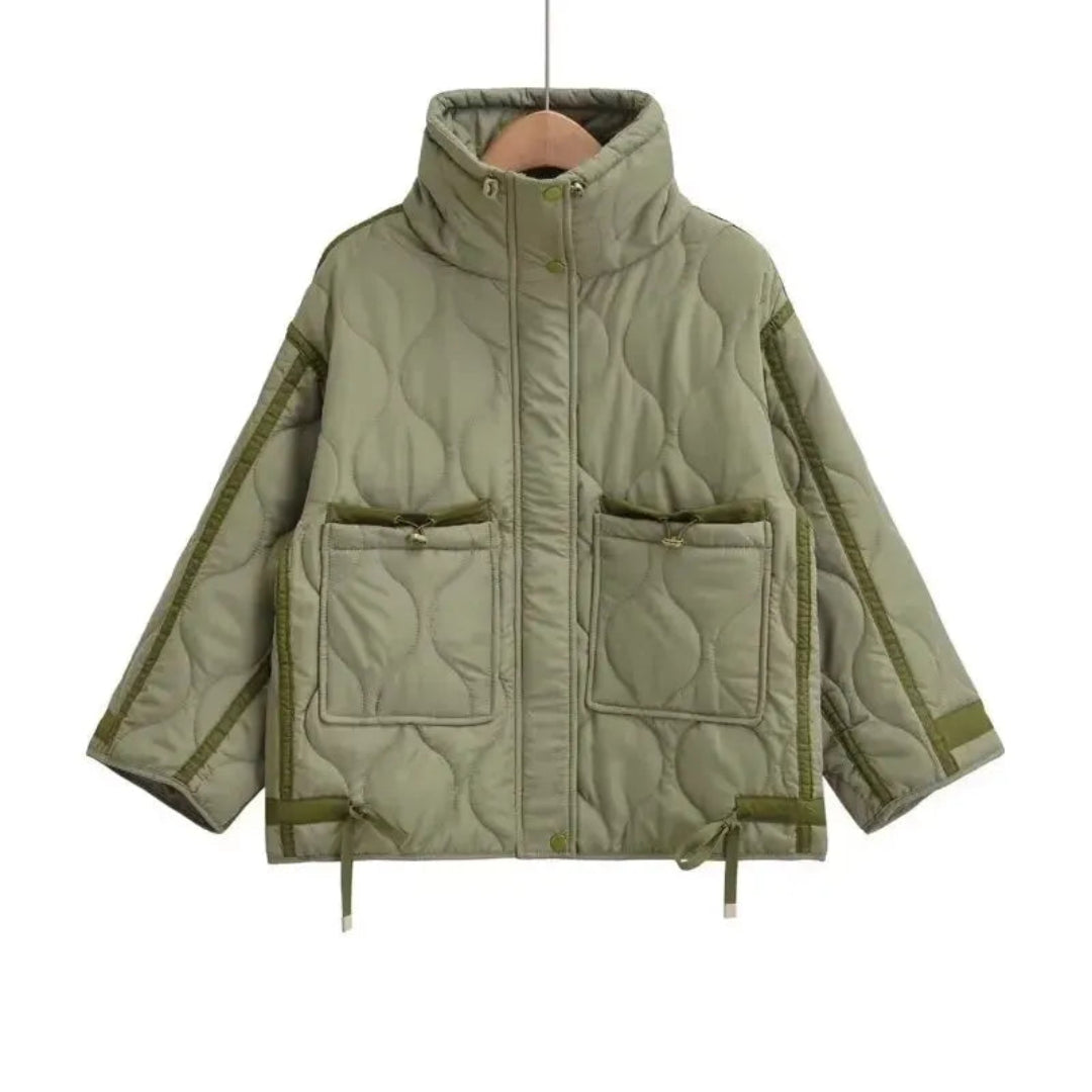 Drune | Moderne Daunenjacke Damen mit Stehkragen