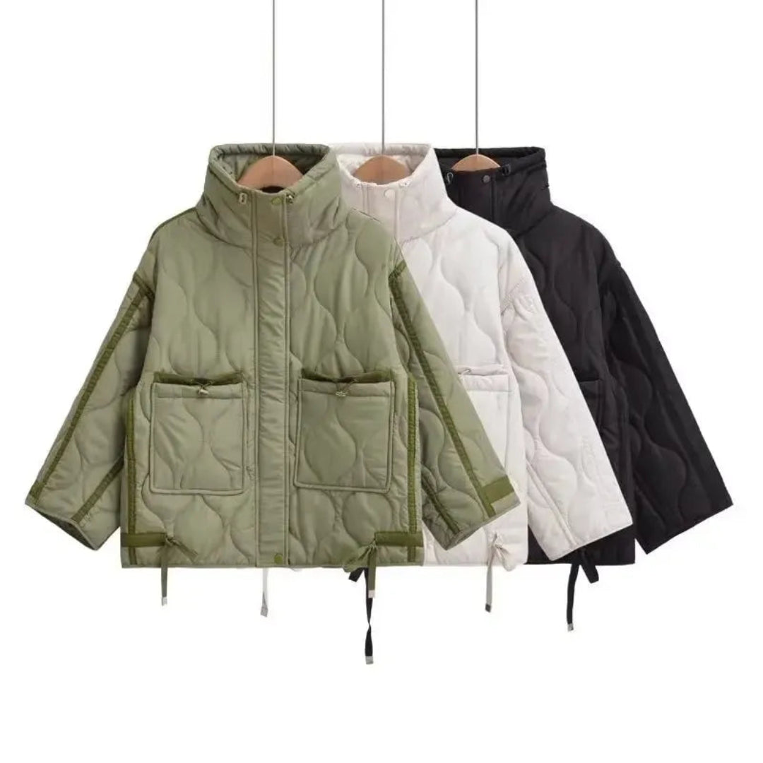 Drune | Moderne Daunenjacke Damen mit Stehkragen