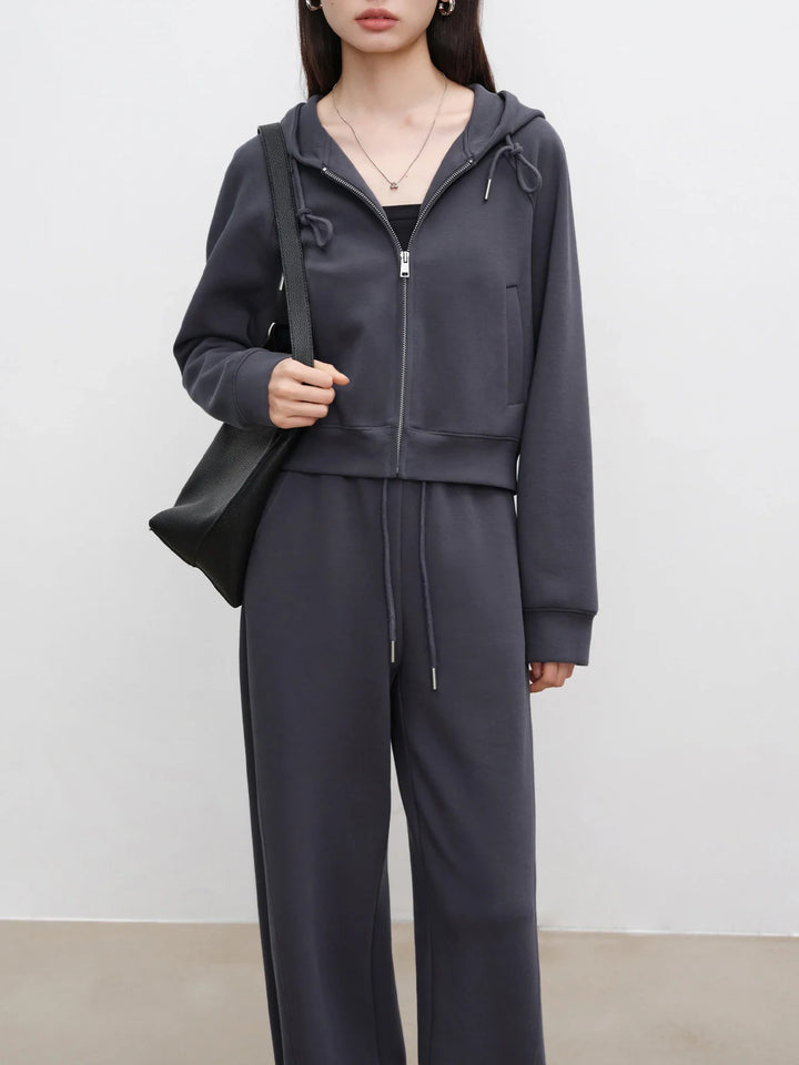 Drune | Modischer Damen Sweater-Anzug Set mit Cardigan und Hose