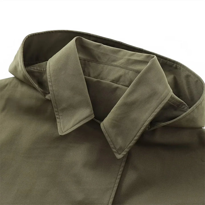 Drune | Trenchcoat Damen mit Kapuze