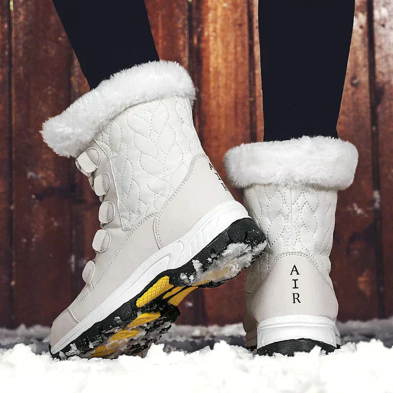 Drune | Klassische Winter Midi Stiefel mit Futter für Frauen