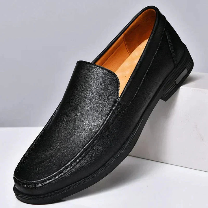 Drune | Leder Slipper Loafers Herrenschuhe