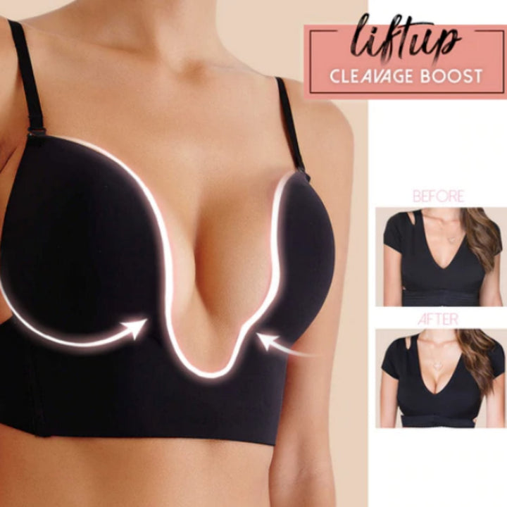 Drune | Tauchen BH, tiefer Ausschnitt -Push-Up BH mit tiefem Ausschnitt und offenem Rücken!