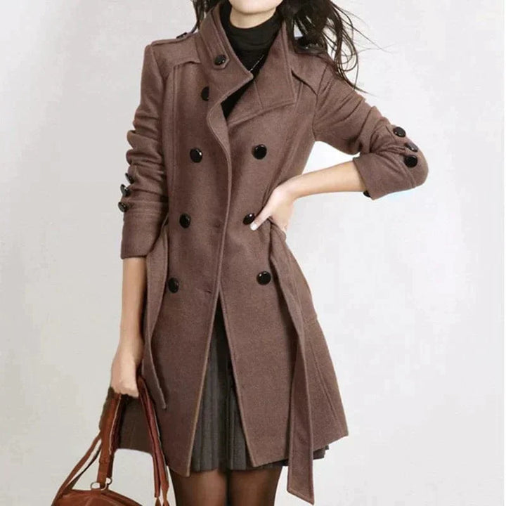 Drune | Lange Jacke mit Gürtel