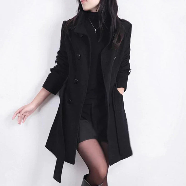 Drune | Mantel Mit Gürtel Für Herbst Winter Wärme Für Frauen
