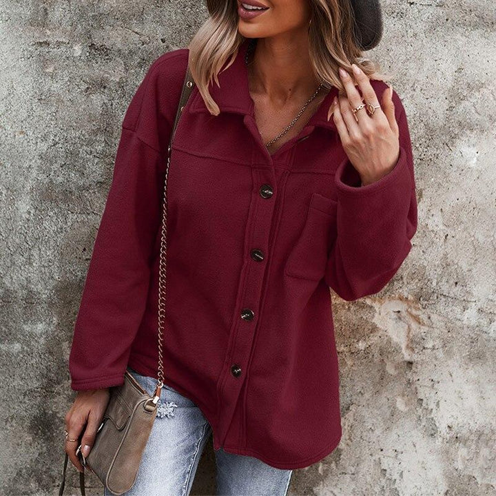 Drune | Stilvolle Übergröße Fleece Damenjacke