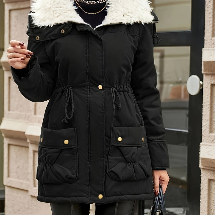 Drune | Eleganter Wintermantel aus Kunstfell