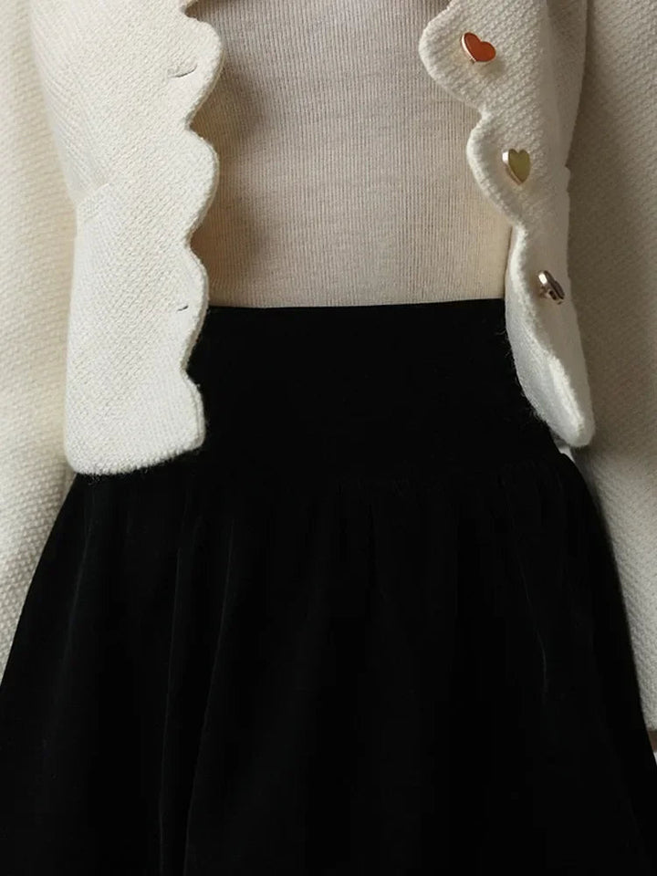 Drune | Damen Elegantes Weste mit Hohem Kragen und Einzigartigen Knöpfen