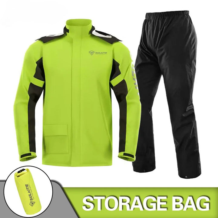 Drune | Unisex Motorrad Regenjacke wasserdicht und atmungsaktiv - Leichtes Design