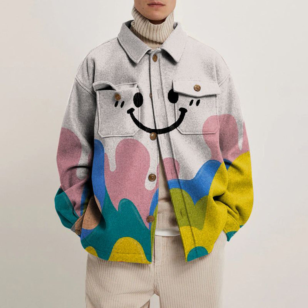 Drune | Stilvolle Bedruckte Jacke für Männer