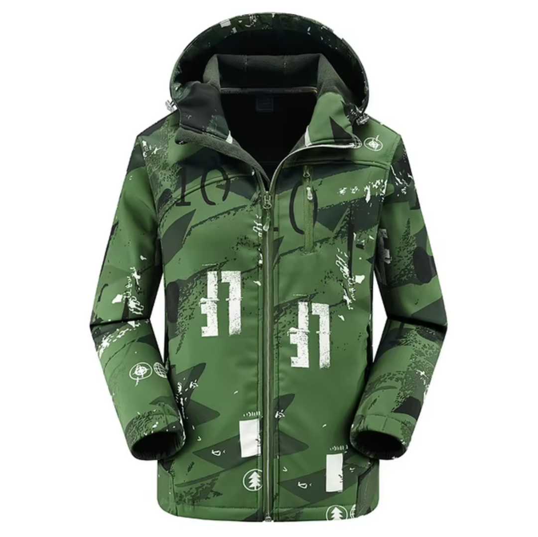 Drune | Multifunktionale Wasserfeste Softshell Winterjacke mit Kapuze