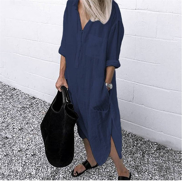 Drune | Leinen Maxi Kleid