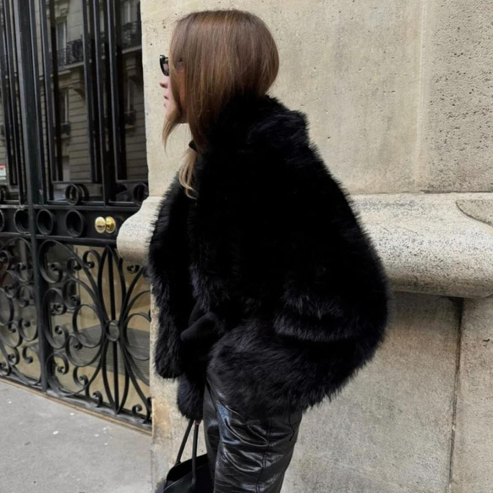 Drune | Synthetik-Fell Oversized Jacke - Plüsch kaltes Wetter Schicht - Streetwear Luxe Look