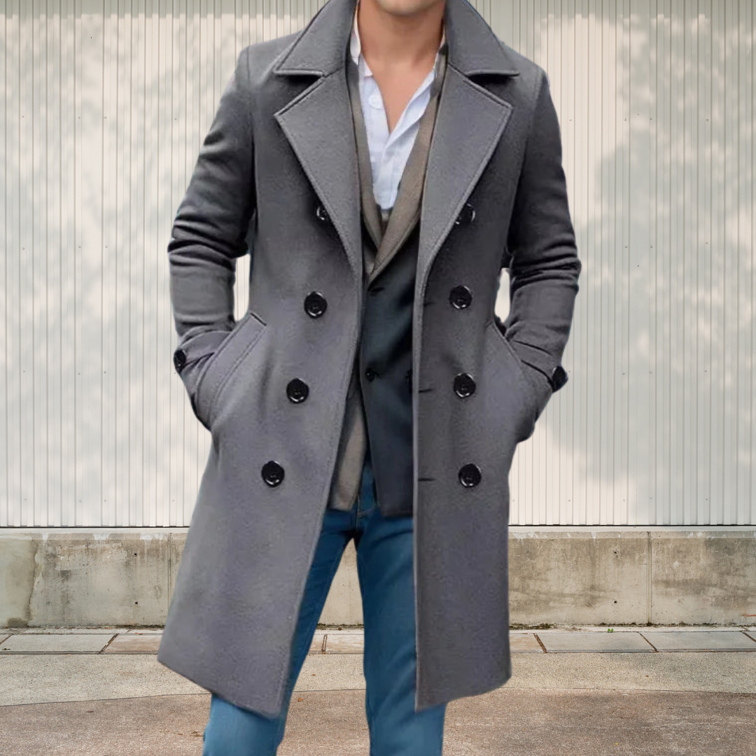 Drune | Retro-Mantel mit Kragen für Herren Eleganter Winter-Stil
