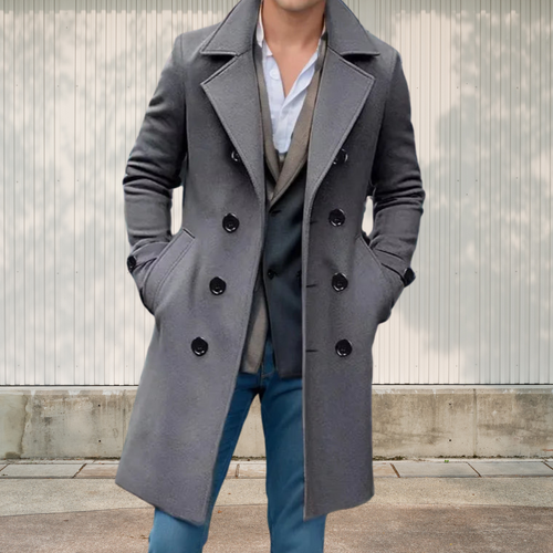 Drune | Retro-Mantel mit Kragen für Herren Eleganter Winter-Stil