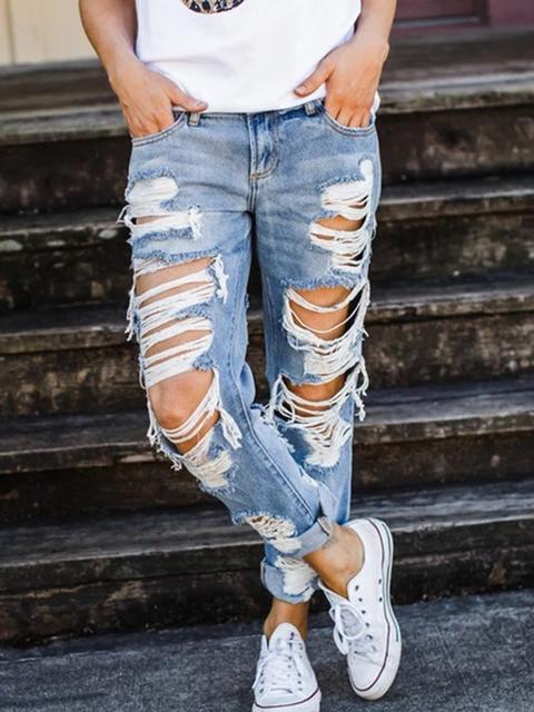Drune | Denim Hole Lose Jeans