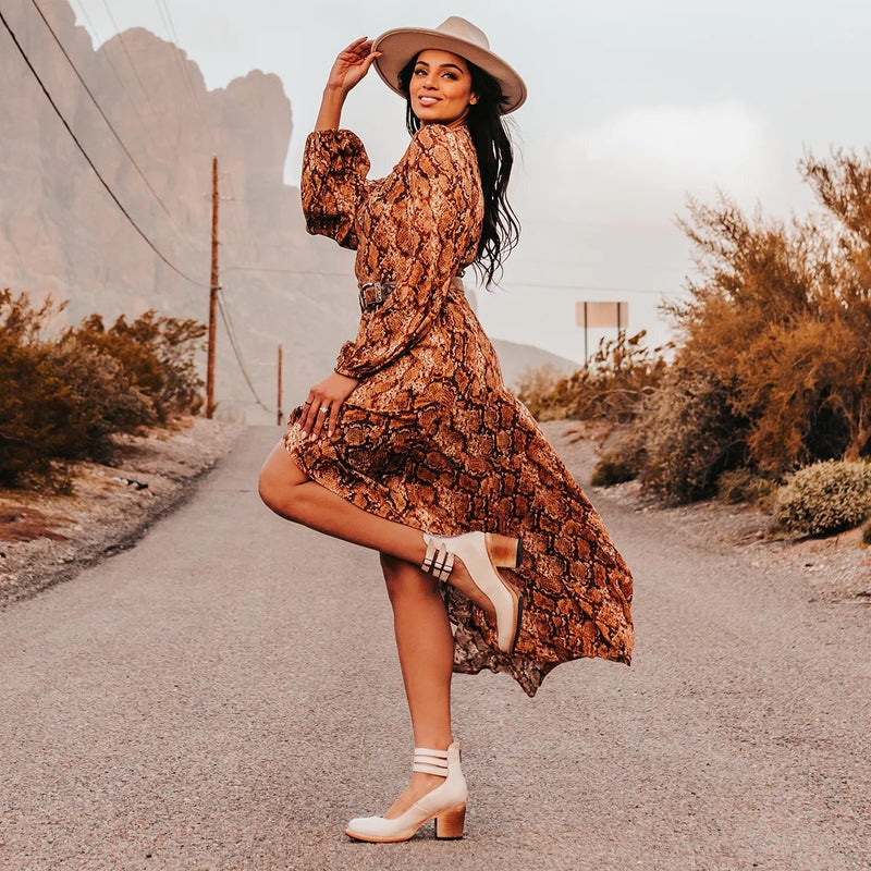 Drune | Orthopädische Sandalen Mit Absatz Stil