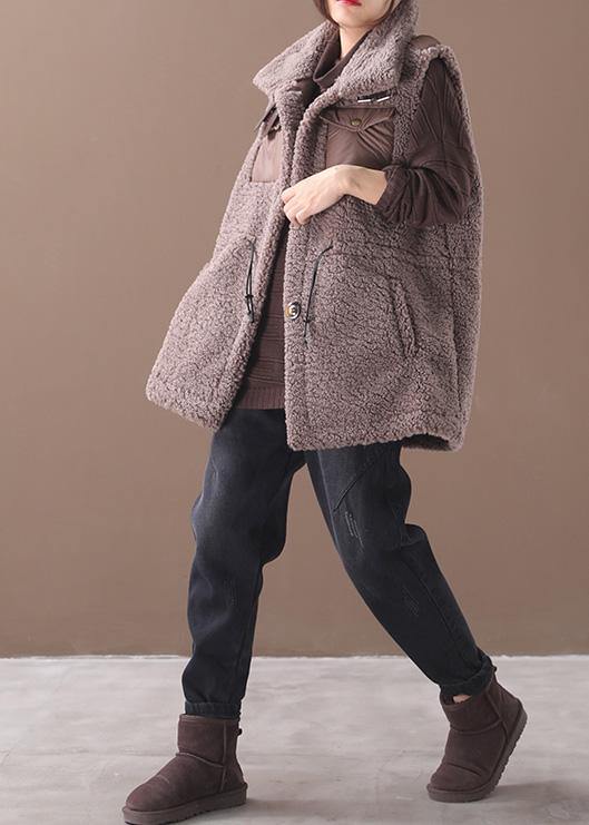 Drune | chocolate Plus-Size-Maxi-Mantel Mode-Ideen mit Kordelzug ärmellose Damenmäntel