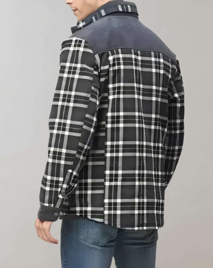 Drune | Karierte Flanelljacke mit Fleece-Futter