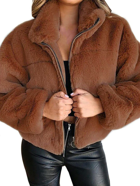 Drune | Wintermode Plüschjacke