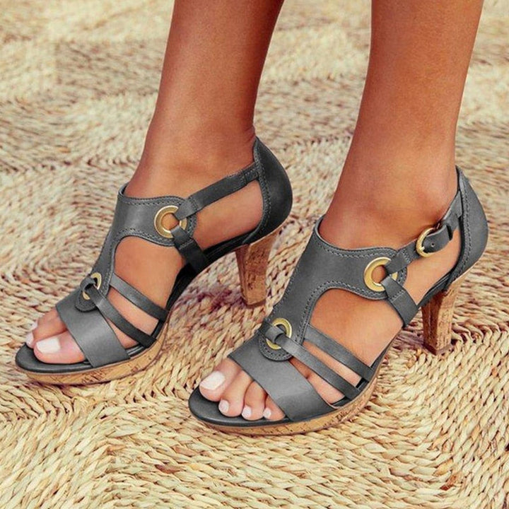 Drune | PU-Leder Bohemian Stil Sandale