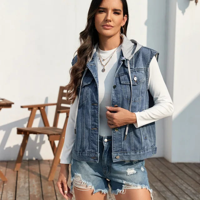 Drune | Jeansweste Mit Modernem Schnitt