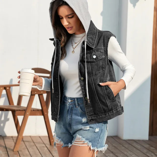 Drune | Jeansweste Mit Modernem Schnitt
