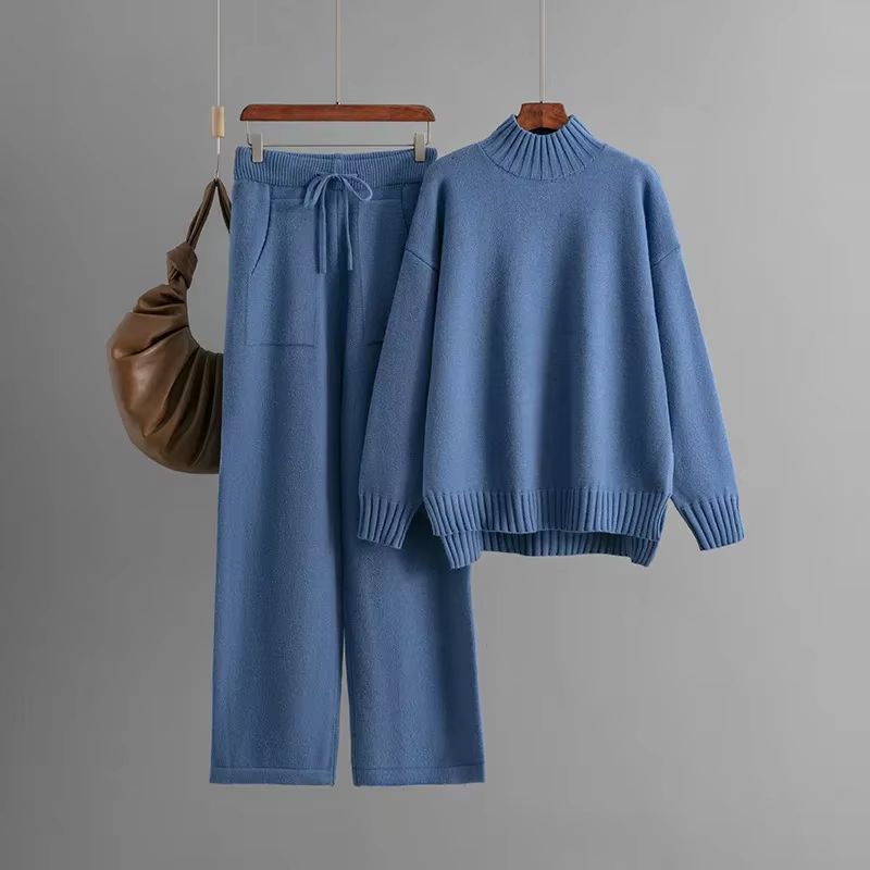 Drune | Stilvolles Set Aus Langärmeligem Pullover Und Gerader Hose