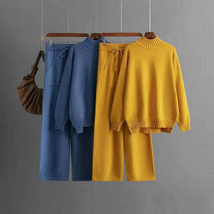 Drune | Stilvolles Set Aus Langärmeligem Pullover Und Gerader Hose