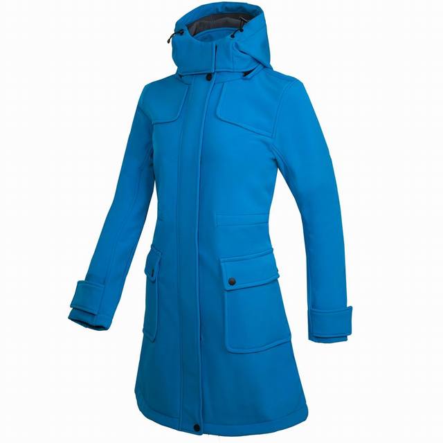 Drune | Lange wasserdichte Jacke mit Kapuze für Frauen - Perfekt für Aktivitäten im Freien