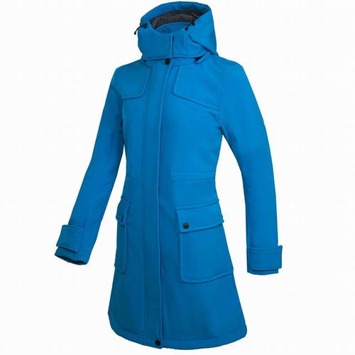 Drune | Lange wasserdichte Jacke mit Kapuze für Frauen - Perfekt für Aktivitäten im Freien