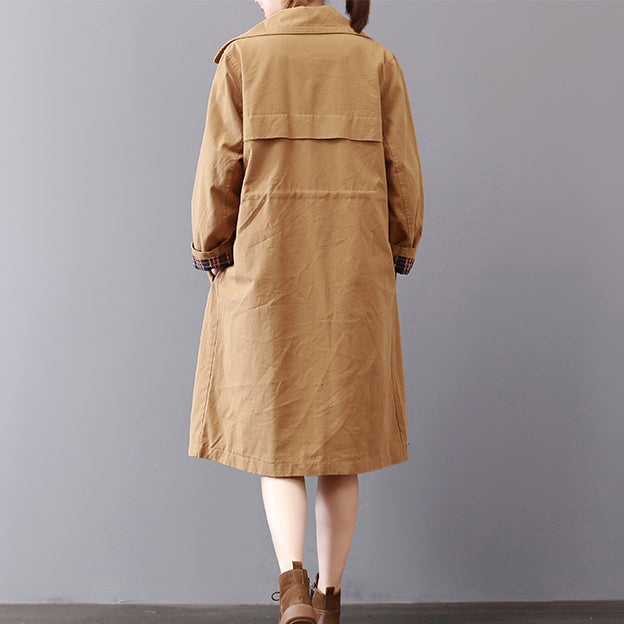 Drune | khaki Mäntel große Größen Reverskragen Outwear vintage Wildmantel