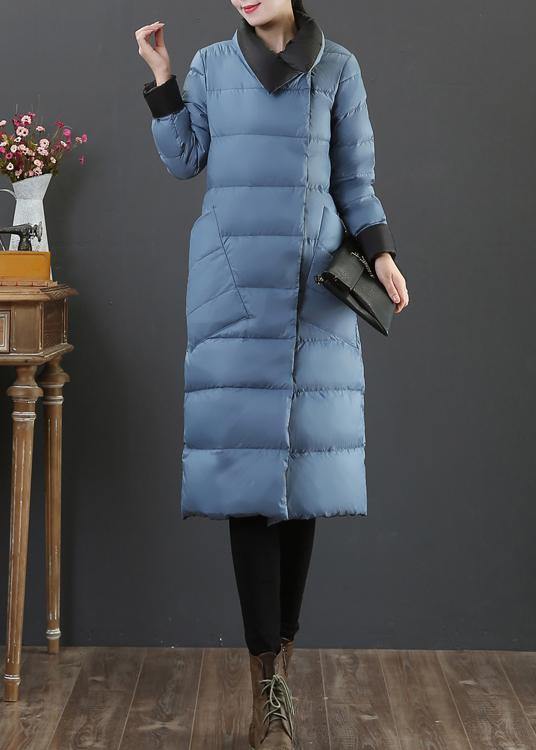 Drune | Plus-Size-Bekleidung Schneejacken Jacken Schwarz Stehkragen Taschen Daunenmantel Winter