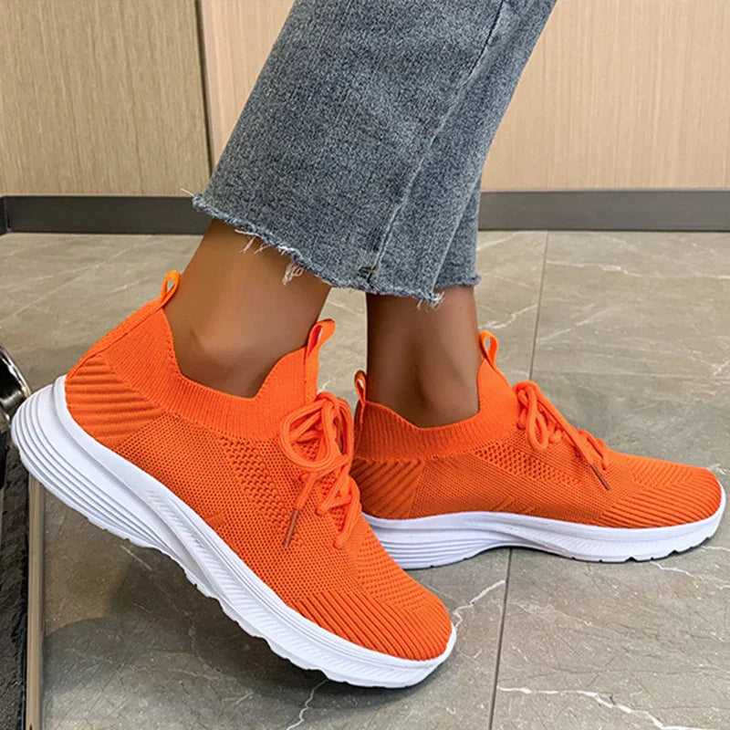 Drune | graue atmungsaktive Damen Sneaker-Schuhe