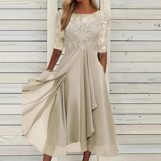 Drune | Dunkelblaues Festkleid