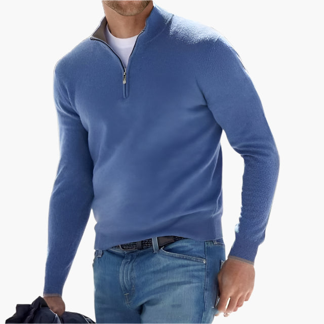 Drune | Strickpullover mit Reißverschluss - Eleganter Freizeit- und Business-Look
